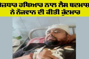 Crime News: ਤੇਜ਼ਧਾਰ ਹਥਿਆਰ ਨਾਲ ਲੈਸ ਬਦਮਾਸ਼ਾਂ ਨੇ ਨੌਜਵਾਨ ਦੀ ਕੀਤੀ ਕੁੱਟਮਾਰ