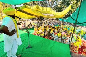 Farmers Protest: ਮੰਤਰੀ ਦੇ ਦਰਾਂ ’ਚ ਕਿਸਾਨਾਂ ਦਾ ਧਰਨਾ ਬਾਰਵੇਂ ਦਿਨ ਵੀ ਜਾਰੀ