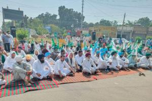 Farmers Protest: ਸੰਯੁਕਤ ਕਿਸਾਨ ਮੋਰਚਾ ਪੰਜਾਬ ਦੇ ਸੱਦੇ ’ਤੇ ਕਿਸਾਨਾਂ ਨੇ ਦਿੱਤਾ ਧਰਨਾ
