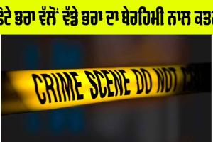 Crime: ਛੋਟੇ ਭਰਾ ਵੱਲੋਂ ਵੱਡੇ ਭਰਾ ਦਾ ਬੇਰਹਿਮੀ ਨਾਲ ਕਤਲ