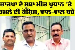 Punjab News: ਭਾਜਪਾ ਦੇ ਸੂਬਾ ਮੀਤ ਪ੍ਰਧਾਨ ’ਤੇ ਹਮਲੇ ਦੀ ਕੋਸ਼ਿਸ, ਵਾਲ-ਵਾਲ ਬਚੇ