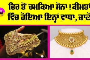 Gold Price Today: ਅੱਜ ਫਿਰ ਮਹਿੰਗਾ ਹੋਇਆ ਸੋਨਾ ! ਜਾਣੋ ਅੱਜ ਦੇ ਭਾਅ !
