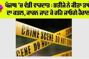 Murder in Punjab: ਪੰਜਾਬ ’ਚ ਵੱਡੀ ਵਾਰਦਾਤ : ਭਤੀਜੇ ਨੇ ਕੀਤਾ ਤਾਏ ਦਾ ਕਤਲ, ਕਾਰਨ ਜਾਣ ਕੇ ਰਹਿ ਜਾਓਗੇ ਹੈਰਾਨ