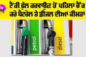 Petrol and Diesel Prices: ਅਪਡੇਟ ਹੋਈਆਂ ਪੈਟਰੋਲ ਤੇ ਡੀਜ਼ਲ ਦੀਆਂ ਕੀਮਤਾਂ, ਜਾਣੋ…