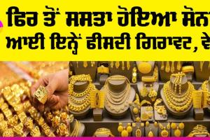Gold Price Today: ਸੋਨਾ ਫਿਰ ਤੋਂ ਹੋਇਆ ਸਸਤਾ, ਕੀਮਤਾਂ ’ਚ ਆਈ ਇਨ੍ਹੀਂ ਗਿਰਾਵਟ, ਵੇਖੋ