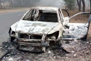 Fire Accident News: ਕਾਰ ‘ਚ ਚੱਲ ਰਹੇ ਹੀਟਰ ਕਾਰਨ ਲੱਗੀ ਅੱਗ, ਚਾਲਕ ਵਾਲ-ਵਾਲ ਬਚਿਆ