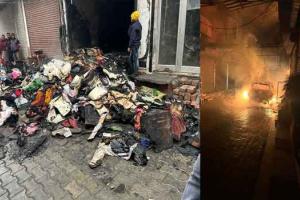 Fire Incident: ਦੁਕਾਨ ’ਚ ਲੱਗ ਭਿਆਨਕ ਅੱਗ, ਬਾਹਰ ਖੜ੍ਹੀ ਕਾਰ ਵੀ ਸੁਆਹ