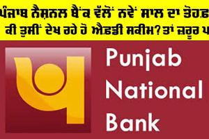Punjab National Bank FD: ਪੰਜਾਬ ਨੈਸ਼ਨਲ ਬੈਂਕ ਦਾ ਨਵੇਂ ਸਾਲ ਦਾ ਤੋਹਫਾ, ਐਫ਼ਡੀ ਸਕੀਮ ’ਚ ਲਾਉਣਾ ਐ ਪੈਸਾ ਤਾਂ ਜ਼ਰੂਰ ਪੜ੍ਹੋ ਇਹ ਅਪਡੇਟ