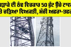 Punjab: ਕੜਾਕੇ ਦੀ ਠੰਢ ਵਿਚਕਾਰ 50 ਫੁੱਟ ਉੱਚੇ ਟਾਵਰ ’ਤੇ ਚੜਿਆ ਵਿਅਕਤੀ, ਮੱਚੀ ਅਫਰਾ-ਤਫਰੀ