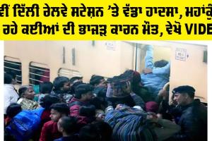 Delhi Station Stampede News: ਨਵੀਂ ਦਿੱਲੀ ਰੇਲਵੇ ਸਟੇਸ਼ਨ ’ਤੇ ਵੱਡਾ ਹਾਦਸਾ, ਮਹਾਂਕੁੰਭ ਜਾ ਰਹੇ ਕਈ ਵਿਅਕਤੀਆਂ ਦੀ ਭਾਜੜ ਕਾਰਨ ਮੌਤ, ਵੇਖੋ VIDEO