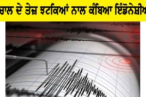 Indonesia Earthquake: ਭੂਚਾਲ ਦੇ ਤੇਜ਼ ਝਟਕਿਆਂ ਨਾਲ ਕੰਬਿਆ ਇੰਡੋਨੇਸ਼ੀਆ