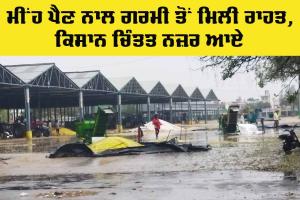 Punjab Rain: ਮੀਂਹ ਪੈਣ ਨਾਲ ਗਰਮੀ ਤੋਂ ਲੋਕਾਂ ਨੂੰ ਮਿਲੀ ਰਾਹਤ, ਕਿਸਾਨਾਂ ਨੂੰ ਚਿੰਤਾਵਾਂ ’ਚ ਪਾਇਆ