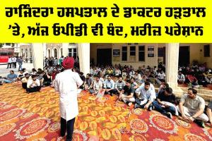 Rajindra Hospital Doctors Strike: ਰਾਜਿੰਦਰਾ ਹਸਪਤਾਲ ਦੇ ਡਾਕਟਰ ਹੜਤਾਲ ’ਤੇ, ਅੱਜ ਓਪੀਡੀ ਵੀ ਬੰਦ, ਮਰੀਜ਼ ਪਰੇਸ਼ਾਨ