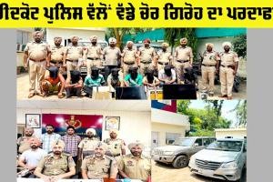 Thieves Gang Busted: ਫ਼ਰੀਦਕੋਟ ਪੁਲਿਸ ਨੇ ਵੱਡੇ ਚੋਰ ਗਿਰੋਹ ਦਾ ਕੀਤਾ ਪਰਦਾਫਾਸ਼