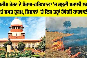 ਸੁਪਰੀਮ ਕੋਰਟ ਦੇ ਪੰਜਾਬ-ਹਰਿਆਣਾ ’ਚ ਸੜਦੀ ਪਰਾਲੀ ਲਈ ਦਿੱਤੇ ਸਖਤ ਹੁਕਮ, ਕਿਸਾਨਾਂ ’ਤੇ ਇਸ ਤਰ੍ਹਾਂ ਹੋਵੇਗੀ ਕਾਰਵਾਈ!