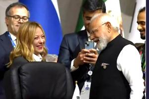 G20 Summit: ਪੀਐਮ ਮੋਦੀ ਅਤੇ ਮੇਲੋਨੀ ਦੀ ਮੁਲਾਕਾਤ, ਮੁਸਕਰਾਉਂਦੇ ਹੋਏ ਇੱਕ-ਦੂਜੇ ਨੂੰ ਨਮਸਤੇ ਅਤੇ ਪੁੱਛਿਆ ਹਾਲ-ਚਾਲ