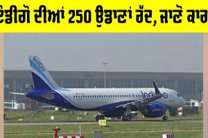IndiGo Flights: ਇੰਡੀਗੋ ਦੀਆਂ 250 ਉਡਾਣਾਂ ਰੱਦ, ਜਾਣੋ ਕਾਰਨ