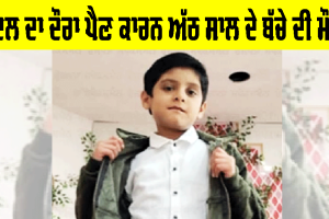 Heart Attack: ਪਤੰਗ ਉਡਾਉਂਦੇ ਸਮੇਂ ਅੱਠ ਸਾਲ ਦੇ ਬੱਚੇ ਦੀ ਦਿਲ ਦਾ ਦੌਰਾ ਪੈਣ ਕਾਰਨ ਮੌਤ