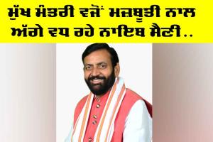 Nayab Singh Saini: ਮੁੱਖ ਮੰਤਰੀ ਵਜੋਂ ਮਜ਼ਬੂਤੀ ਨਾਲ ਅੱਗੇ ਵਧ ਰਹੇ ਨਾਇਬ ਸੈਣੀ…