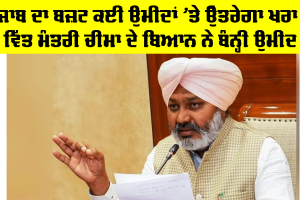 Punjab Budget: ਪੰਜਾਬ ਦਾ ਬਜ਼ਟ ਕਈ ਉਮੀਦਾਂ ’ਤੇ ਉੱਤਰੇਗਾ ਖਰਾ!, ਵਿੱਤ ਮੰਤਰੀ ਚੀਮਾ ਦੇ ਬਿਆਨ ਨੇ ਬੰਨ੍ਹੀ ਉਮੀਦ