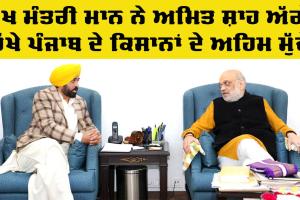 Punjab CM: ਪੰਜਾਬ ਦੇ ਮੁੱਖ ਮੰਤਰੀ ਅਮਿਤ ਸ਼ਾਹ ਨਾਲ ਕੀਤੀ ਮੁਲਾਕਾਤ, ਕਈ ਮੁੱਦਿਆਂ ‘ਤੇ ਵਿਸਥਾਰ ਨਾਲ ਚਰਚਾ
