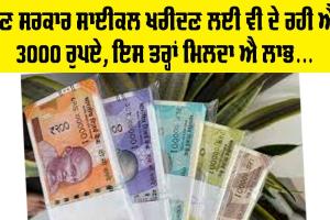 Government News: ਹੁਣ ਸਰਕਾਰ ਸਾਈਕਲ ਖਰੀਦਣ ਲਈ ਵੀ ਦੇ ਰਹੀ ਐ 3000 ਰੁਪਏ, ਇਸ ਤਰ੍ਹਾਂ ਮਿਲਦਾ ਐ ਲਾਭ