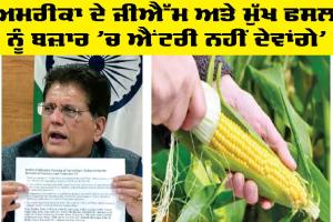 India and US: ਅਮਰੀਕਾ ਦੇ ਜੀਐੱਮ ਤੇ ਮੁੱਖ ਫਸਲਾਂ ਨੂੰ ਬਜ਼ਾਰ ’ਚ ਐਂਟਰੀ ਨਹੀਂ ਦੇਵਾਂਗੇ