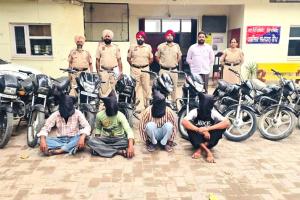 Motorcycle Theft Gang: ਚੋਰੀ ਦੇ 10 ਮੋਟਰਸਾਈਕਲ ਸਮੇਤ 4 ਵਿਅਕਤੀਆਂ ਨੂੰ ਪੁਲਿਸ ਨੇ ਕੀਤਾ ਕਾਬੂ