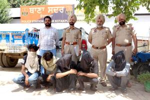 Kotkapura Police Action: ਵੱਡੀ ਸਾਜ਼ਿਸ਼ ਨਾਕਾਮ: ਕੋਟਕਪੂਰਾ 'ਚ ਲੁਟੇਰਾ ਗੈਂਗ ਦੇ 5 ਮੈਂਬਰ ਤੇਜ਼ਧਾਰ ਹਥਿਆਰਾਂ ਸਮੇਤ ਗ੍ਰਿਫਤਾਰ
