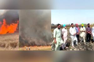 Punjab Farm Fire News: ਜੋਧਪੁਰ ਪਿੰਡ ‘ਚ ਲੱਗੀ ਅੱਗ ਨੇ ਆਲੇ-ਦੁਆਲੇ ਦੇ ਪਿੰਡਾਂ ਦੀ 400 ਏਕੜ ਕਣਕ ਸੜ ਕੇ ਸੁਆਹ 
