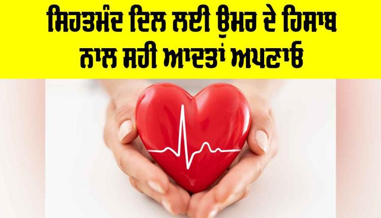 Healthy Heart Tips: ਸਿਹਤਮੰਦ ਦਿਲ ਲਈ ਉਮਰ ਦੇ ਹਿਸਾਬ ਨਾਲ ਸਹੀ ਆਦਤਾਂ ਅਪਣਾਓ