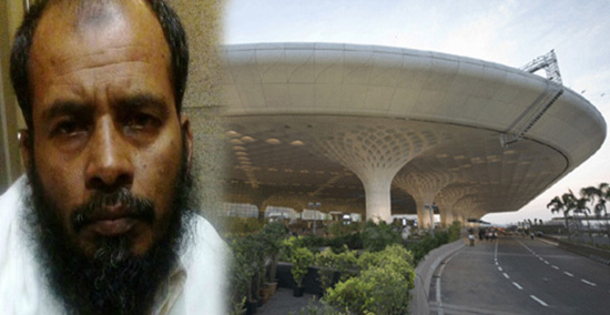 Terrorist,Salim Khan, Arrested, Mumbai, Airport