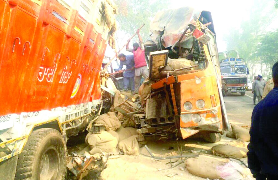 Deaths. Truck, Collision, PRTC, Bus, Accident