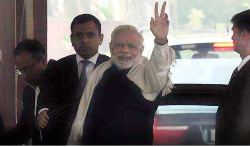Narendra Modi, PM, Victory Mark, Gujarat, Assembly Election, Himachal