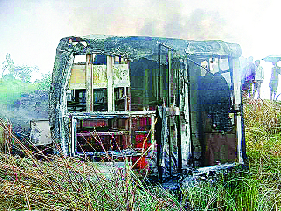 Bus, Displaced, Bihar, 27 Passengers, Killed, 5 Injured