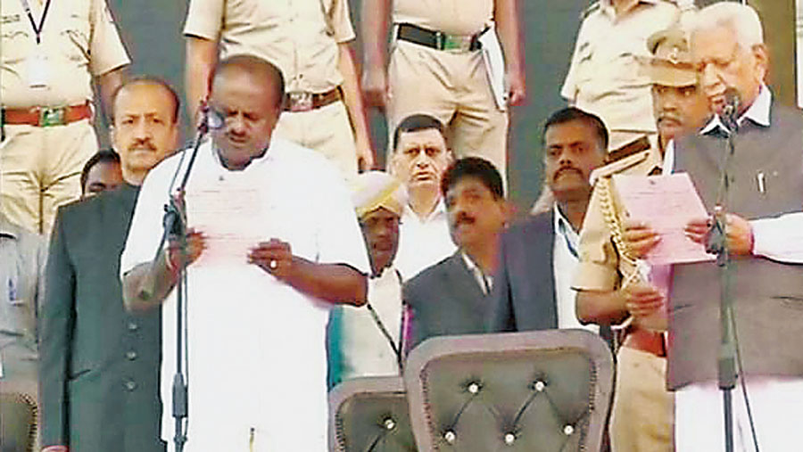 Kumar, swami, Chief, Minister, Karnataka