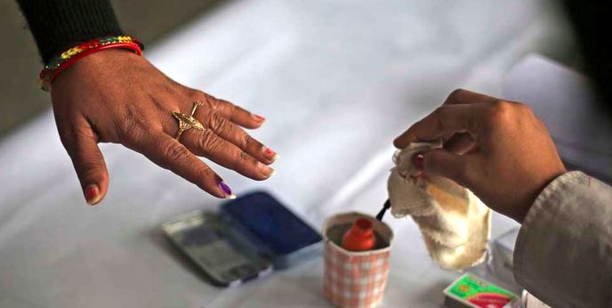 Voting, Continues, Between, Tight, Security, Telangana