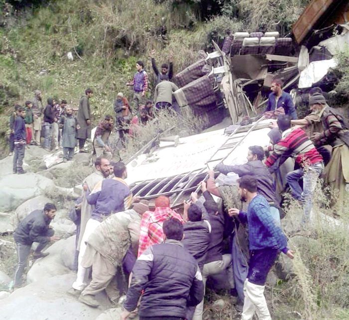 People, Killed, Bus, Crash, Jammu