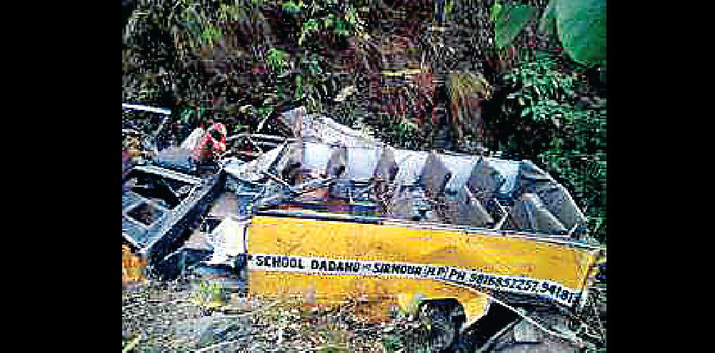 Himachal, School, Bus, Collapses, 6 children Killing, Including Driver