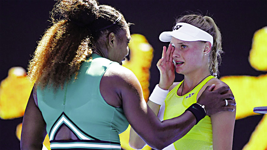 aina wins her defeat after losing to Serena