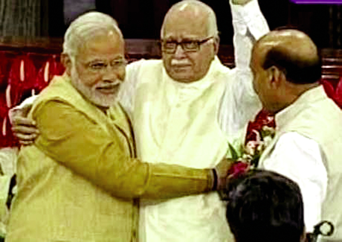 Leader, (BJP), Advani, Joshi, Feet
