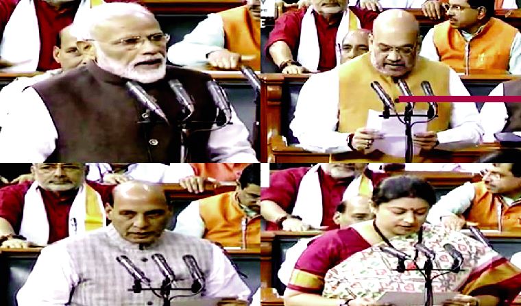 Budget Session, Modi, Rajnath, Elected MP, Sworn