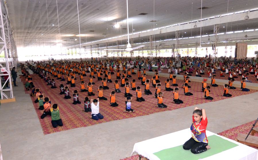 5th International Yoga Day, Celebrated, Shah satnam ji dham, Sirsa, Dera Sacha Sauda