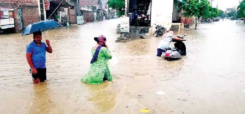 Heavy Rains, in Punjab, Bathinda Sink Again