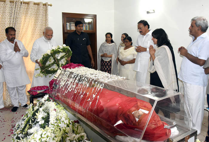 Sushma Swaraj, Farewell