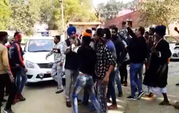 Protesters, Attack, MLA Dharamkot, Sukhjit Singh