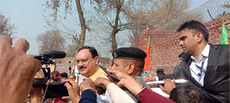 BJP national president JP Nadha held a meeting with Parkash Singh Badal