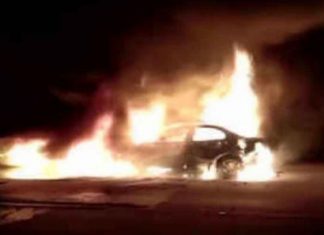 Agra Car Fire