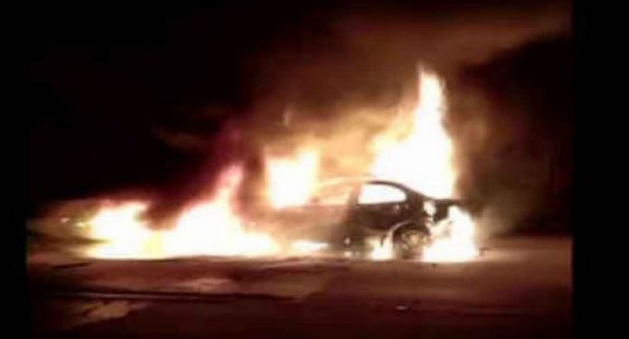 Agra Car Fire