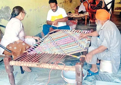 charpai knitting Art